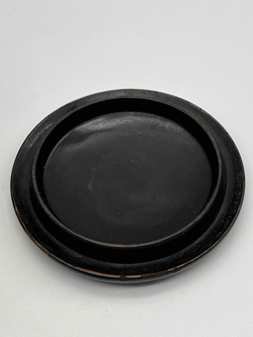 南宋時代 青磁 龍泉窯摩羯耳盤口瓶 花瓶 漆蓋付き 唐物 (