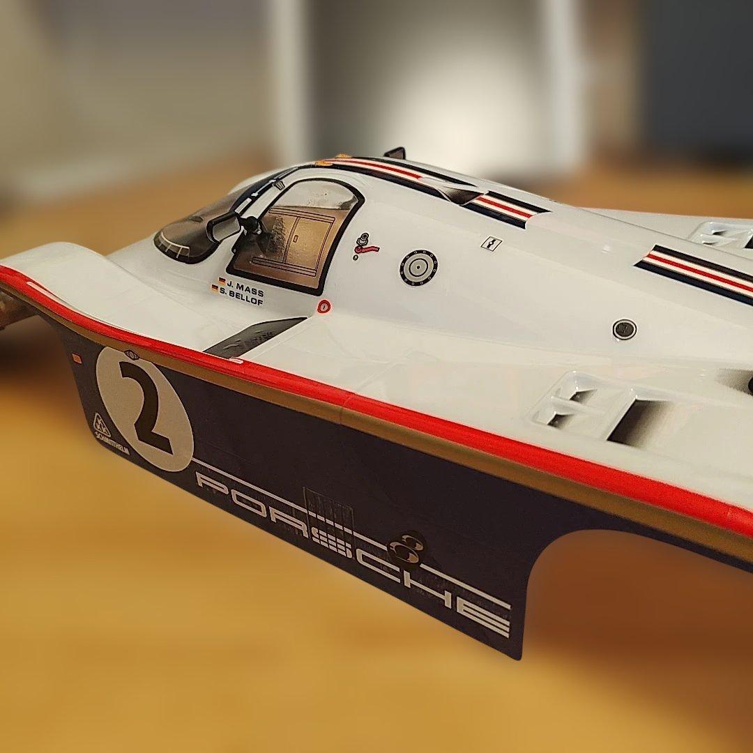 そ*）様 タミヤ　ポルシェ956 塗装済みボディセット　ロスマンズ対応タイプ