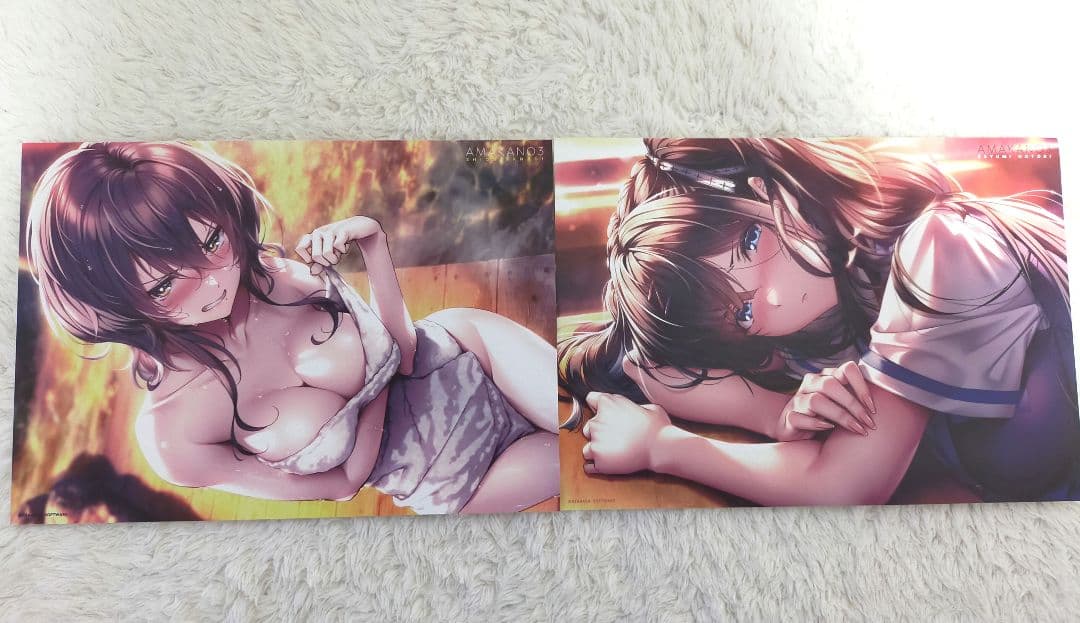 アマカノ3 発売イベントA5イラストシート 全セット+イラストレート