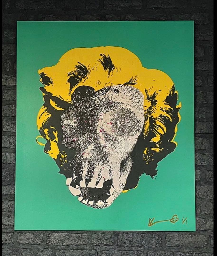 Andy Warhol / アンディウォーホルLVPOP キャンバスサイン入り Andy Warhol / アンディウォーホルLVPOP キャンバスサイン入り Andy