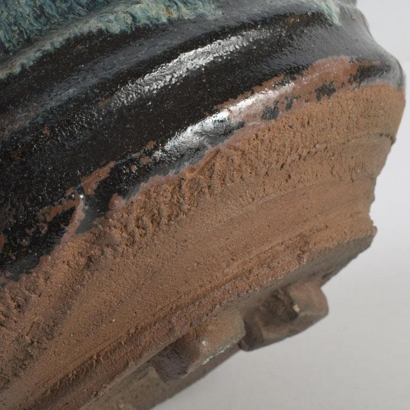 北大路魯山人作 唐津焼 双耳壷 小山冨士夫(古山子)書付箱 V 9676