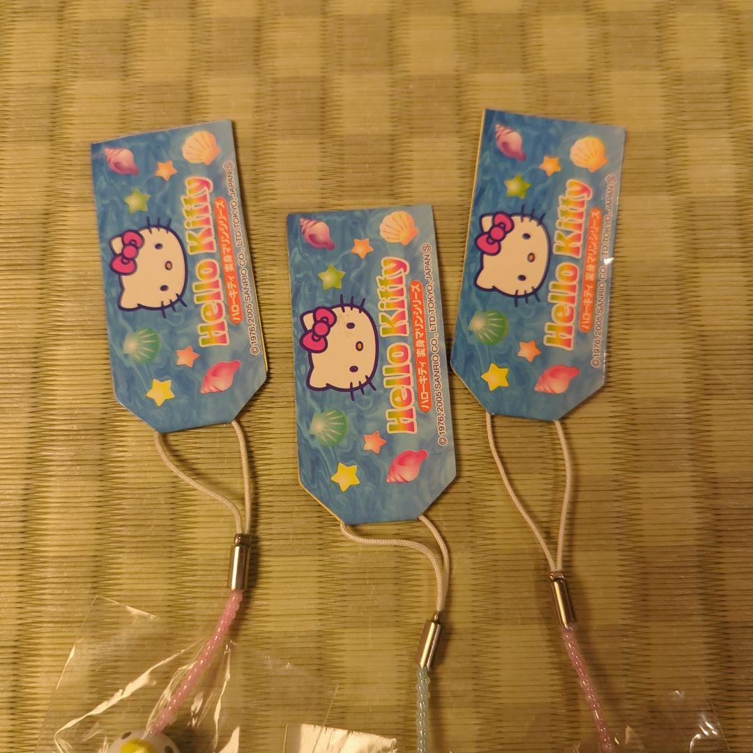 Sanrio ハローキティ 変身マリンシリーズ 根付ストラップ 平成レトロ