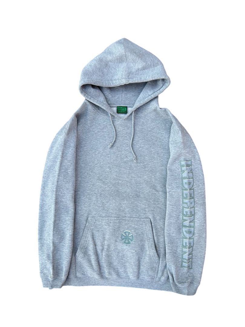 90s independent パーカー L NHS アイアンクロス グレー