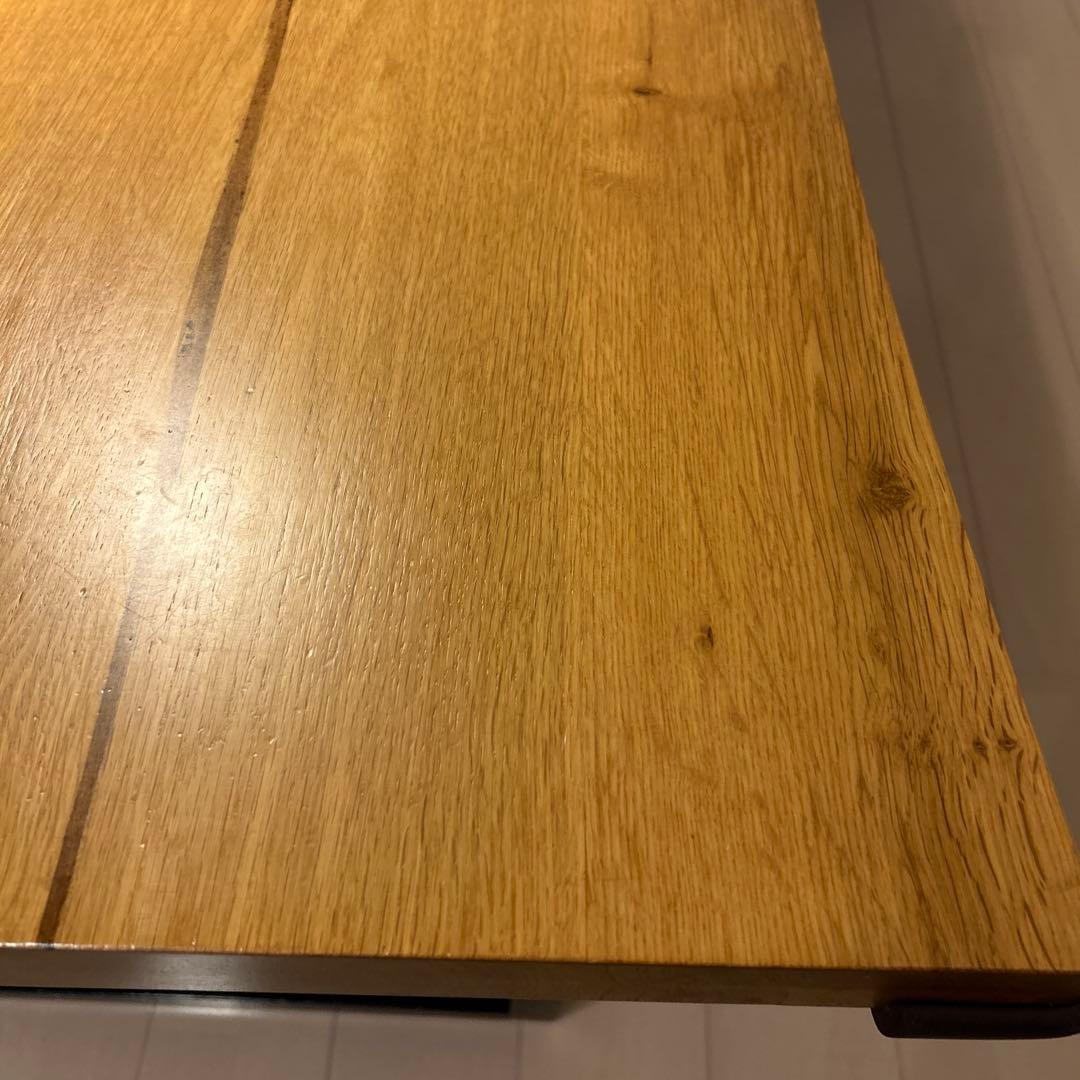 ダイニングテーブル　160cm オーク　一枚板風