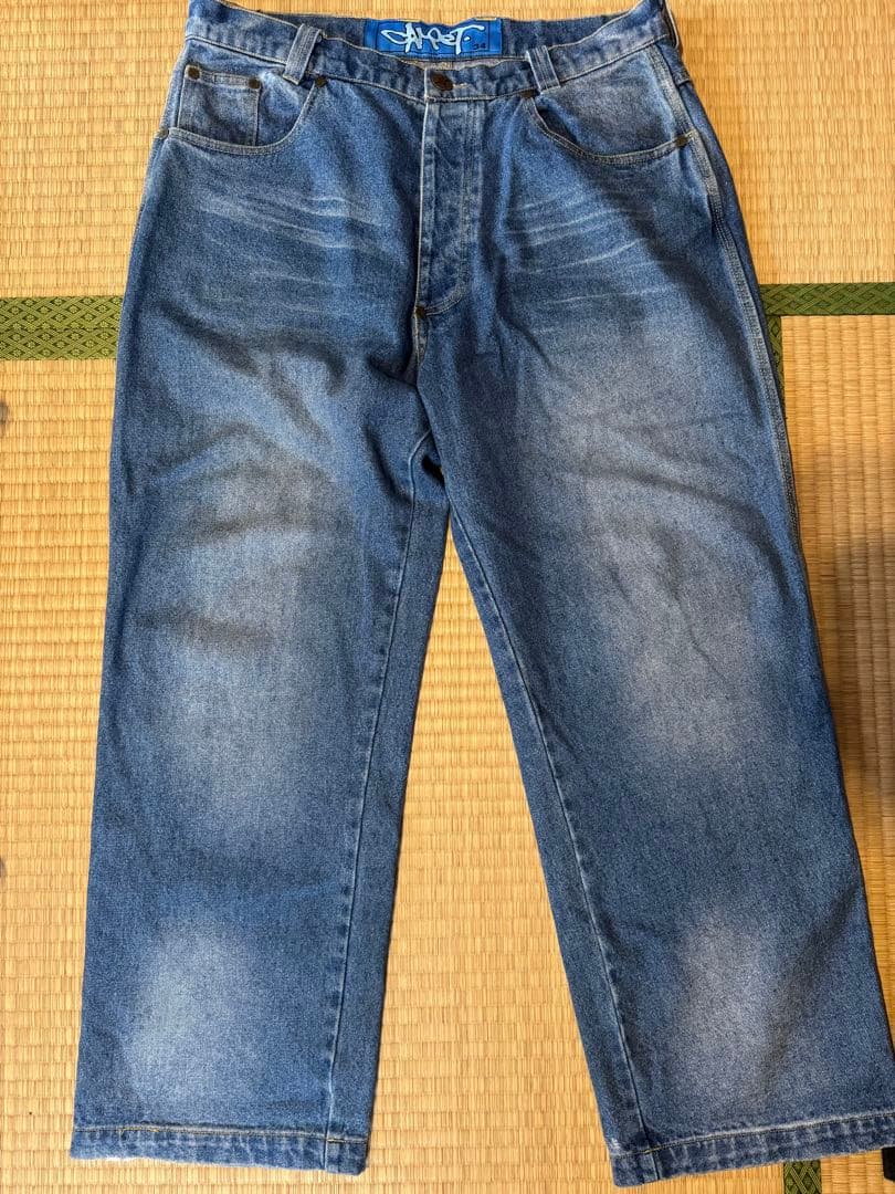 9090 レオパードデニム king logo