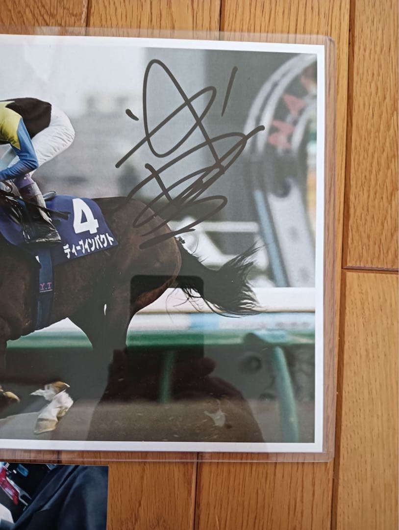 【証拠有】ディープインパクト　2006有馬記念　武豊騎手直筆サイン　引退　レース