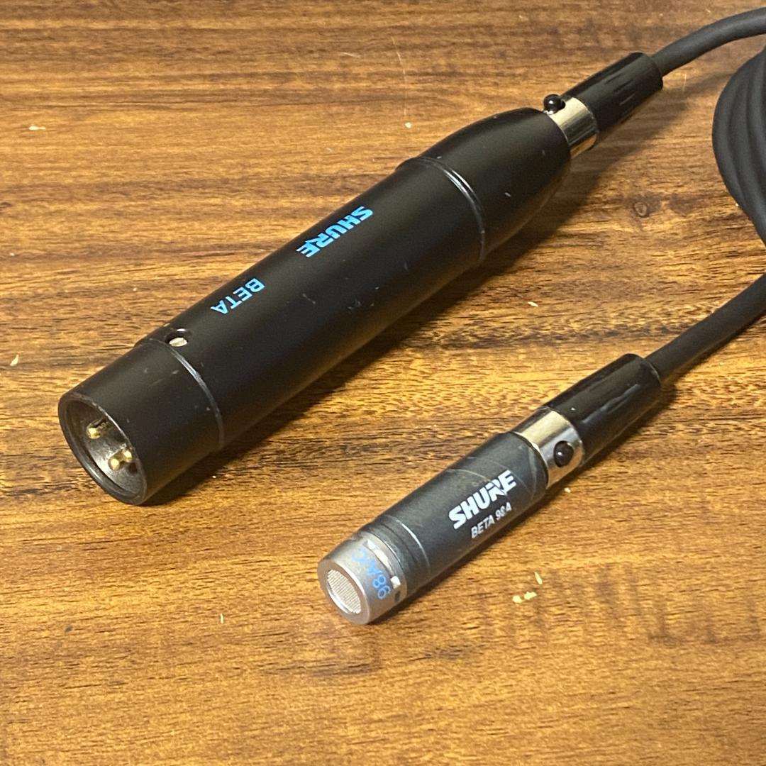 SHURE BETA 98A コンデンサーマイク 純正ケーブル付 約5〜7m相当