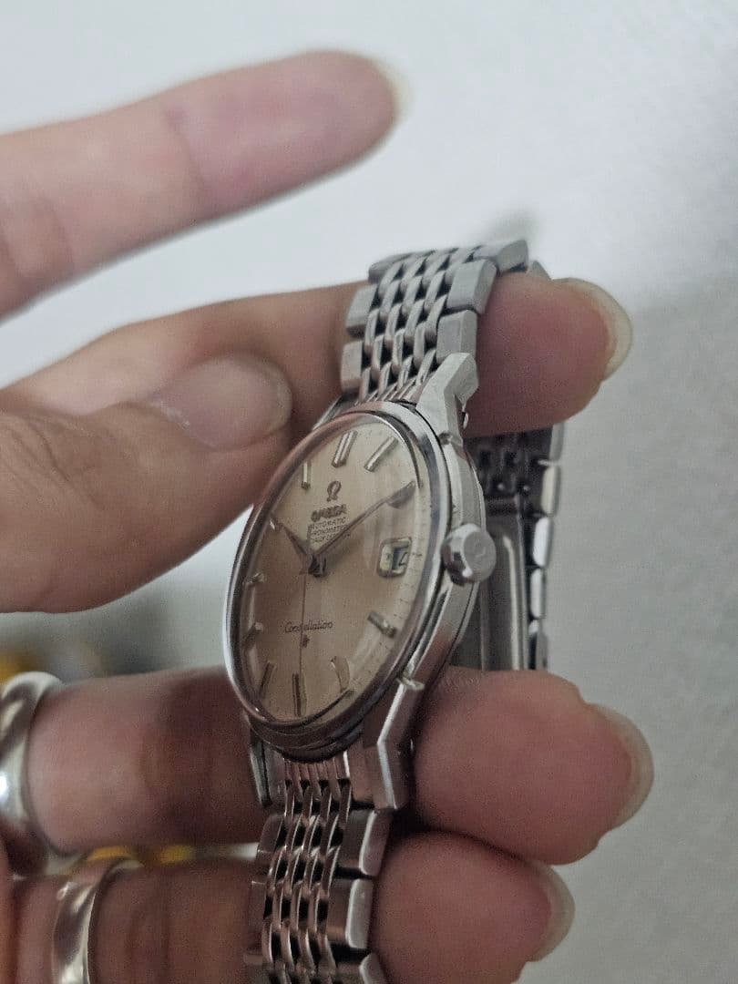 【OMEGA】オメガ コンステレーション cal.564 ライスブレスレット .