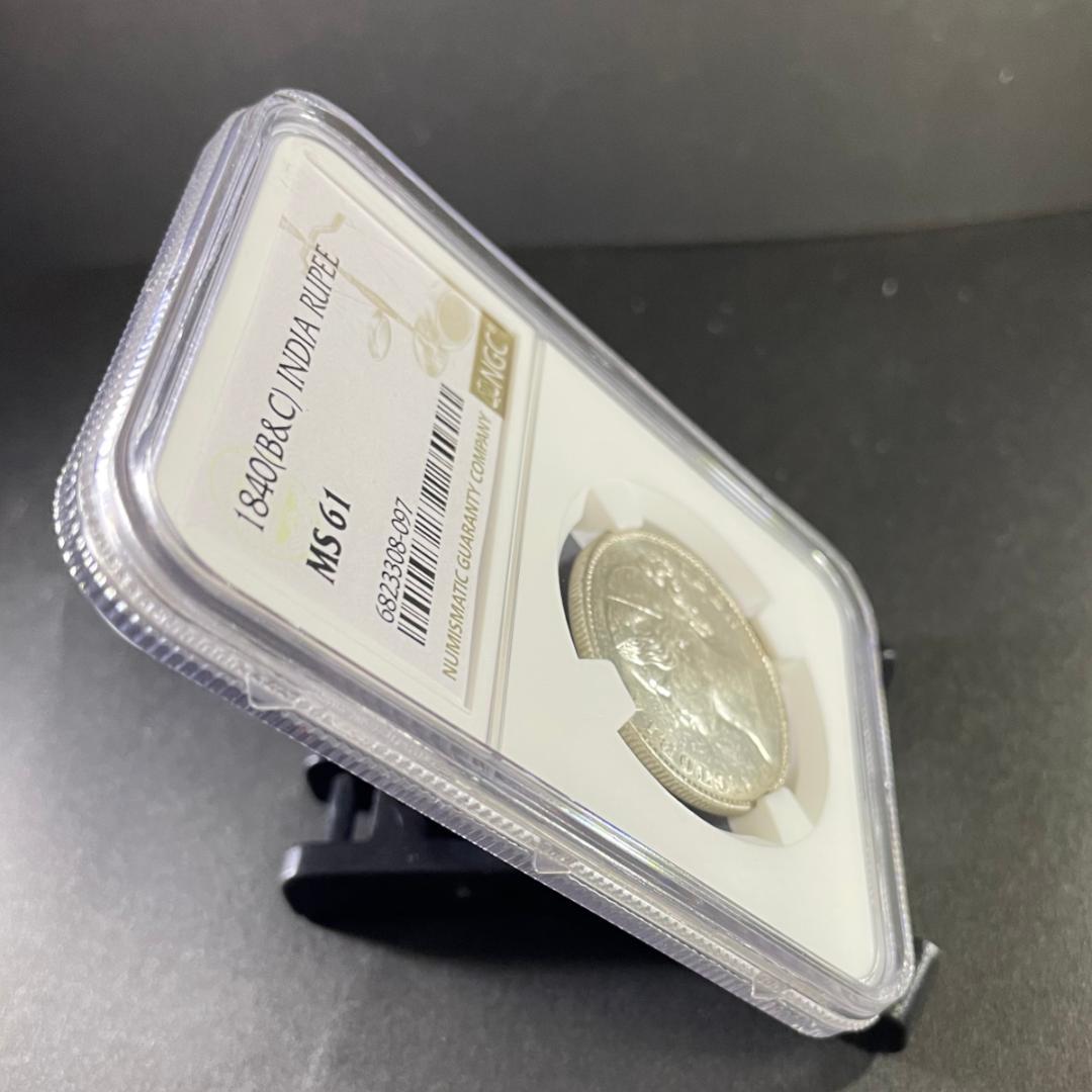 イギリス インド 銀貨】NGC MS61 ルピー ウィリアム・ワイオン - メルカリ