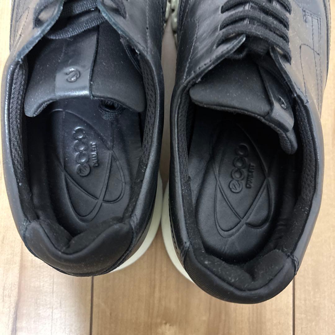 ☆ecco☆ブラックレザーウィングチップシューズ 43