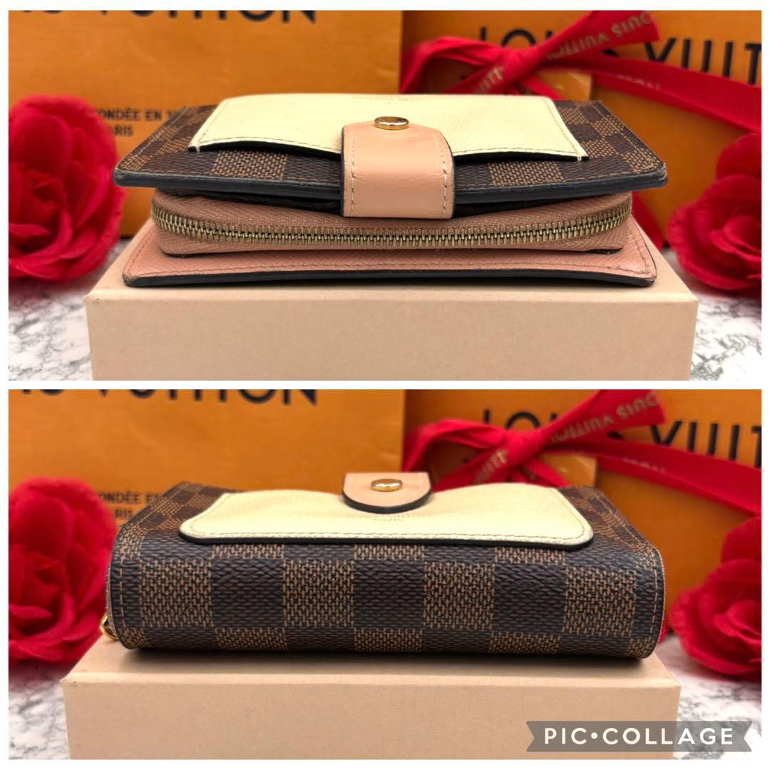 【極美品】 ルイヴィトン ダミエ ポルトフォイユ ジュリエット 折り財布