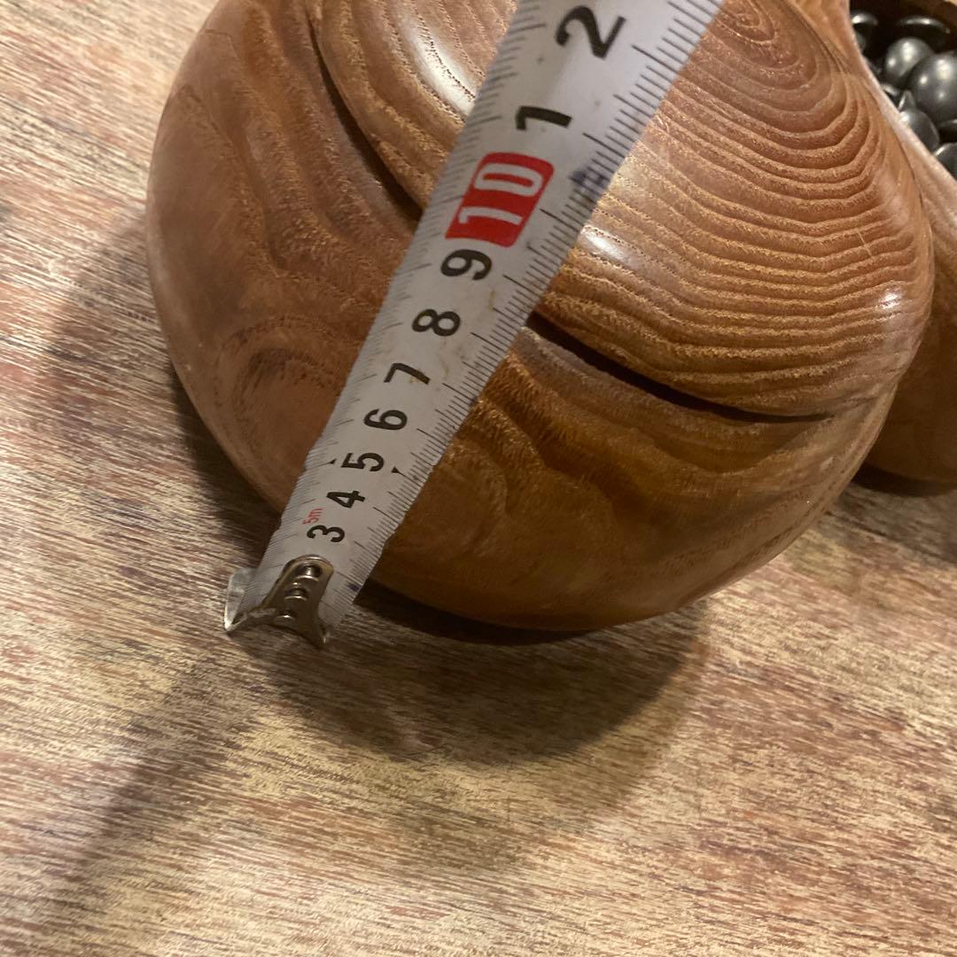 う*ぎ様 美品！高級 碁石 蛤 那智黒 35号 特大 碁笥