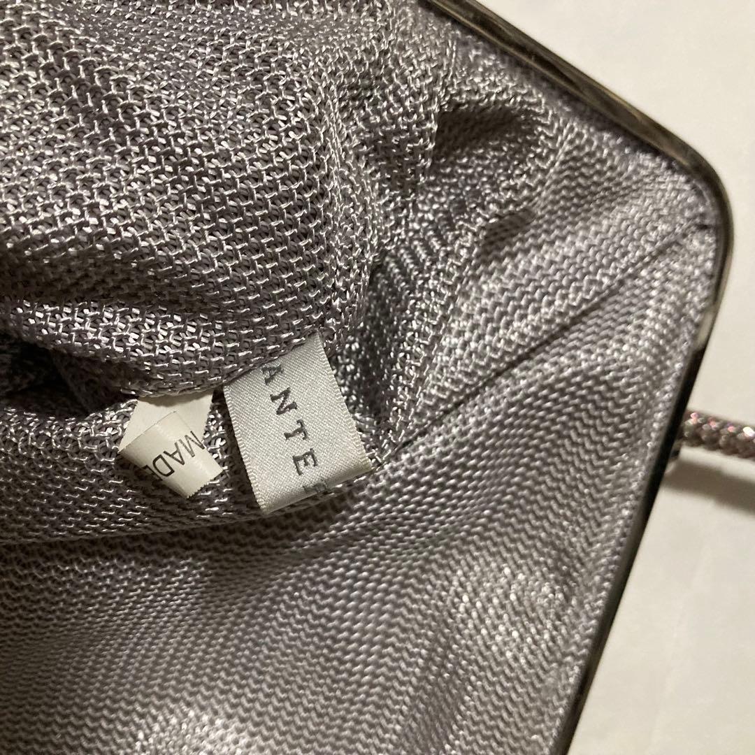 アンテプリマANTEPRIMAワイヤーがま口バッグ ピンクシルバー美品