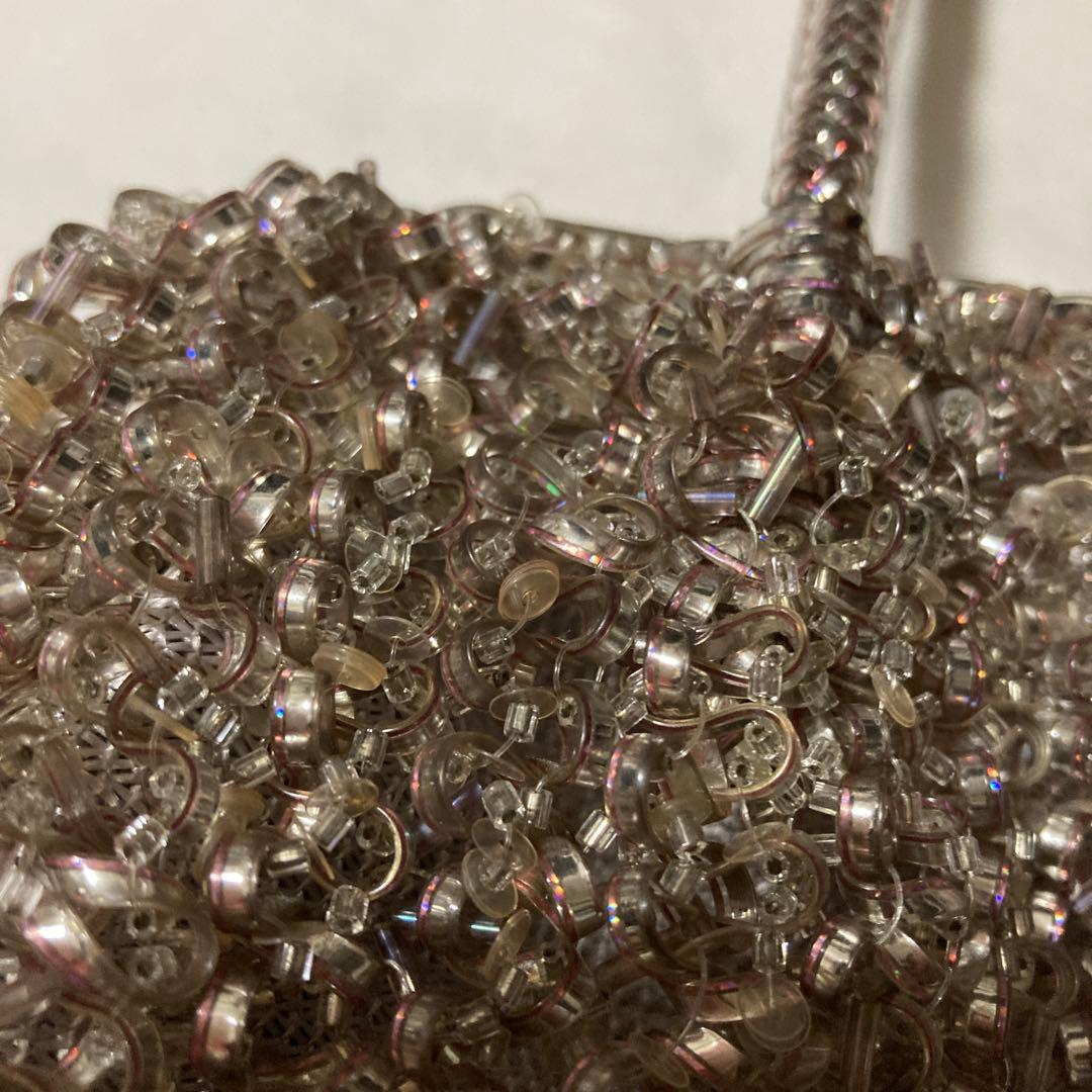 アンテプリマANTEPRIMAワイヤーがま口バッグ ピンクシルバー美品