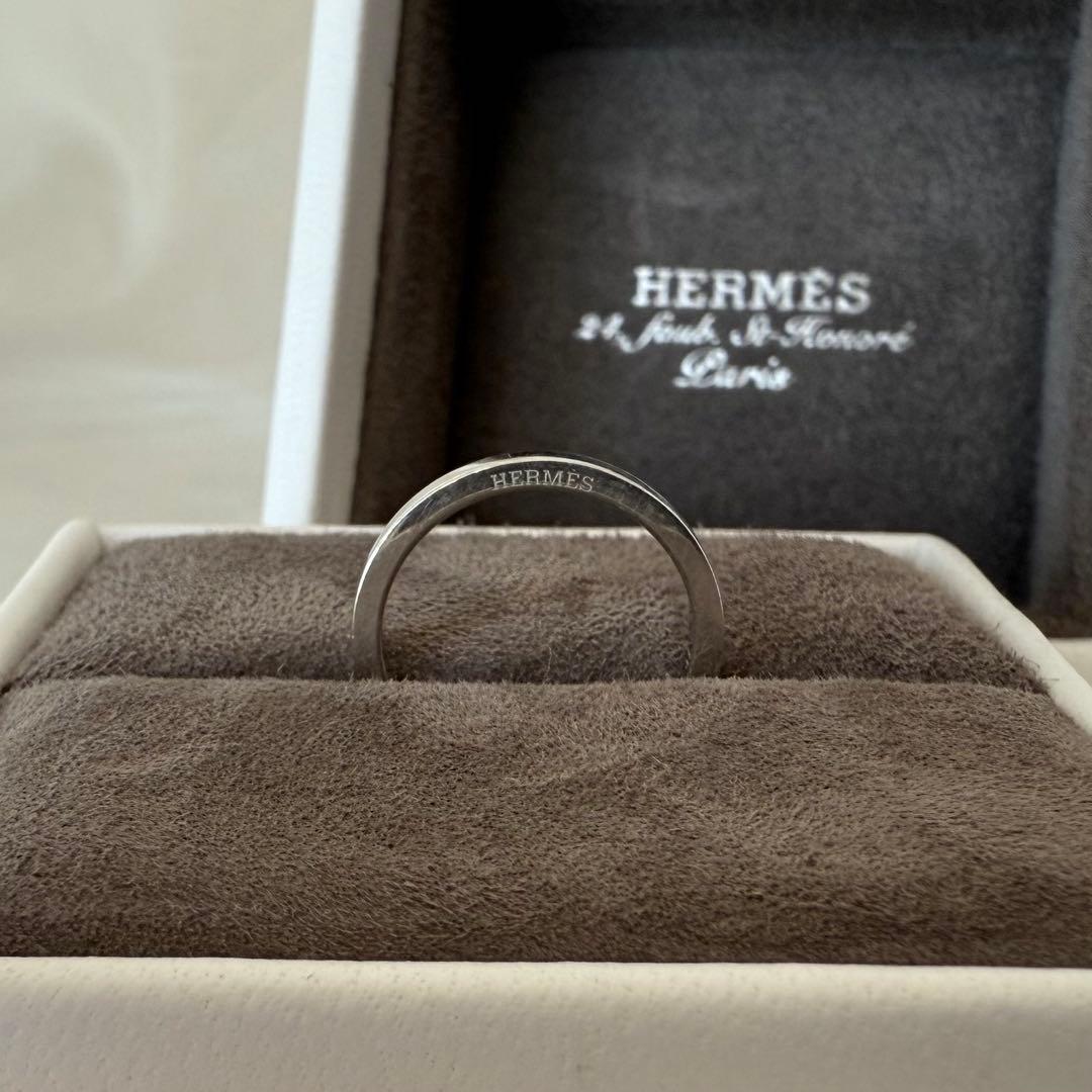 【附属品完備】HERMES ウェディングリング 《フィル・カレ》 PM 47号