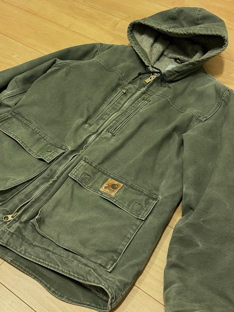 Carhartt カーハート 廃盤 ジャクソンコート モスグリーン S ダック