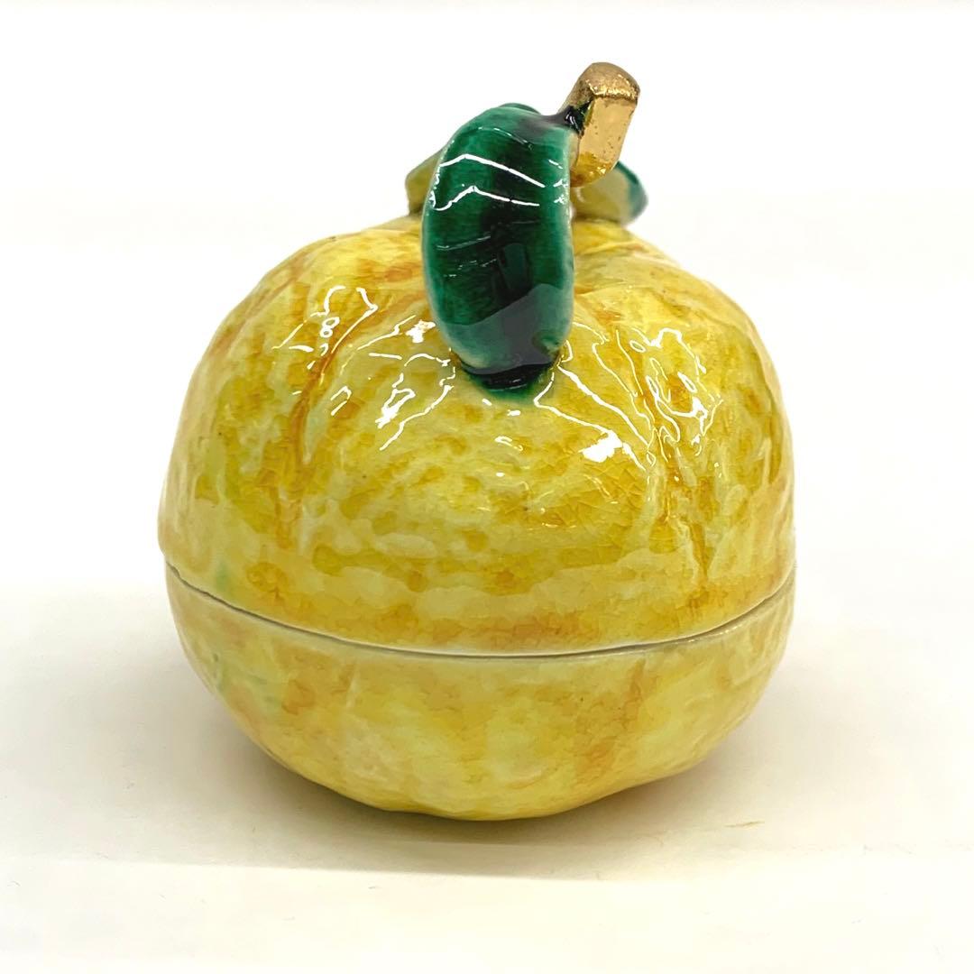 【香合　柚子】今岡三四郎　共箱