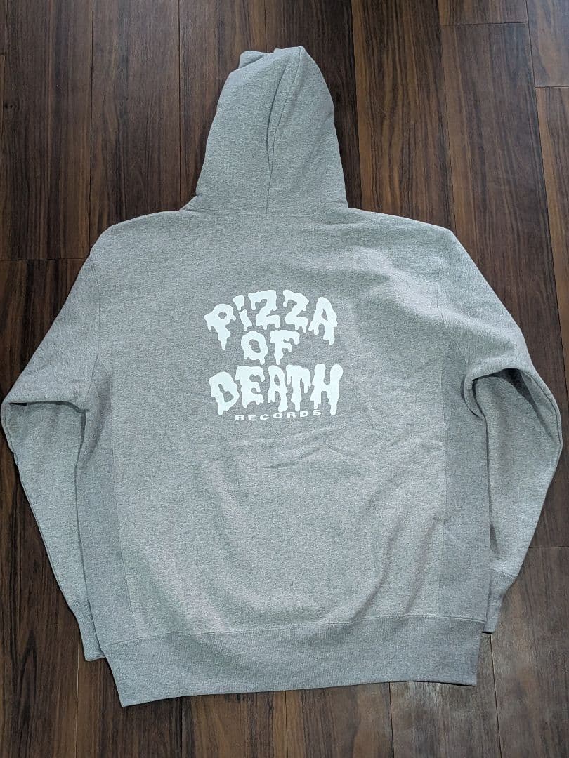 美品 PIZZA OF DEATH ピザオブデス ジップパーカー XXL グレー