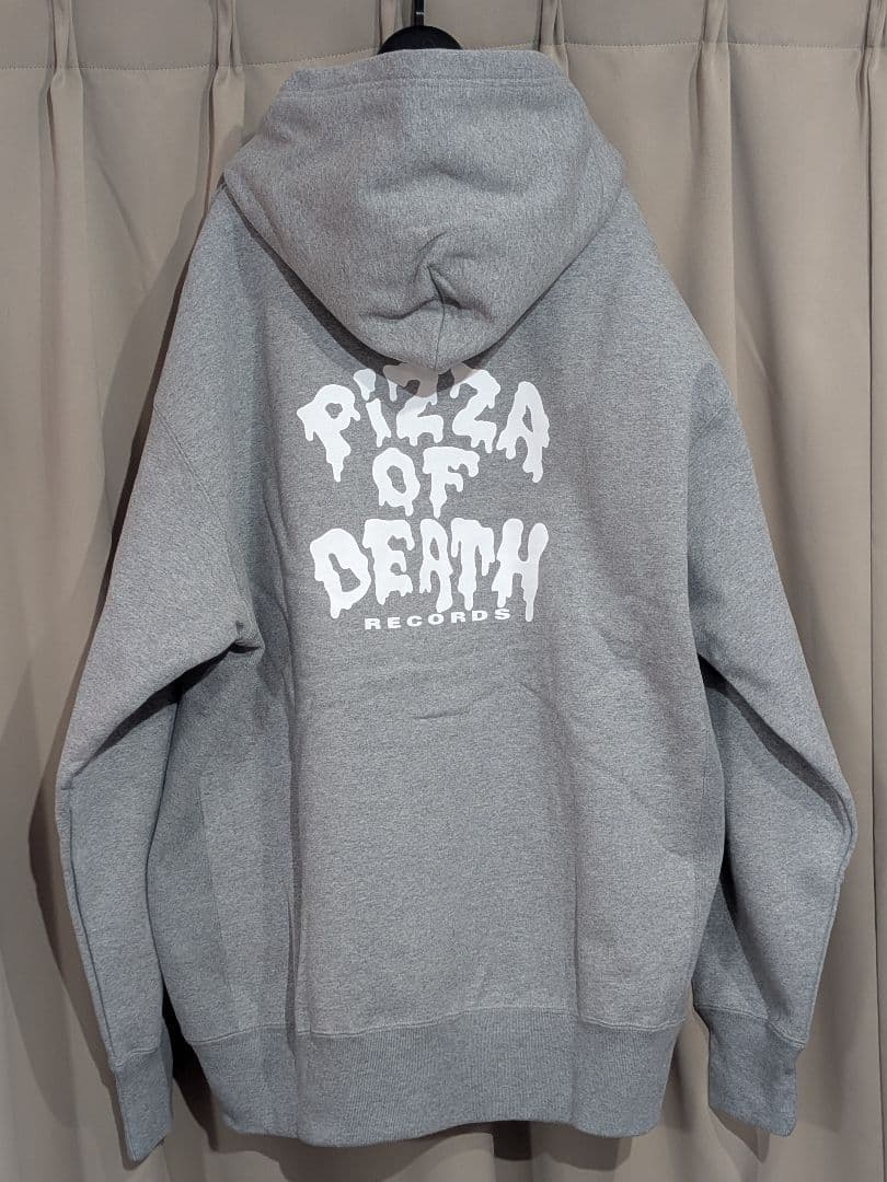 美品 PIZZA OF DEATH ピザオブデス ジップパーカー XXL グレー