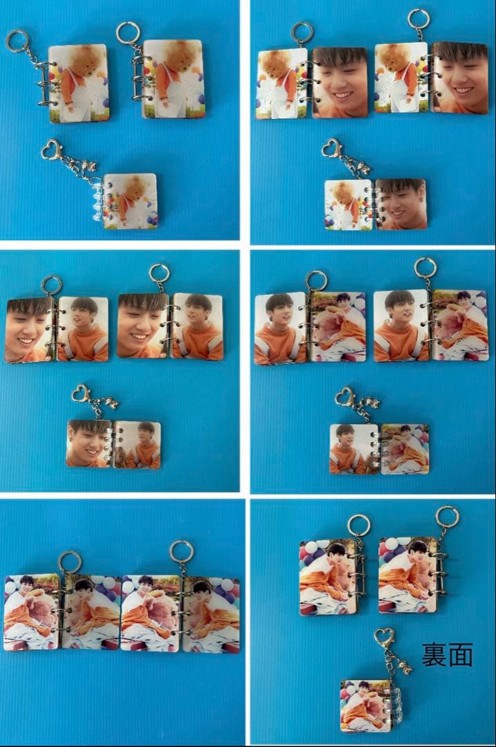 BTS Jungkook アルバムキーホルダー・両面ハートキーリング