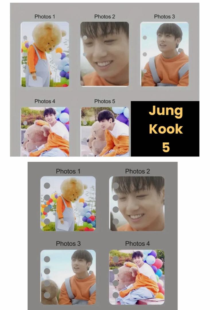 BTS Jungkook アルバムキーホルダー・両面ハートキーリング