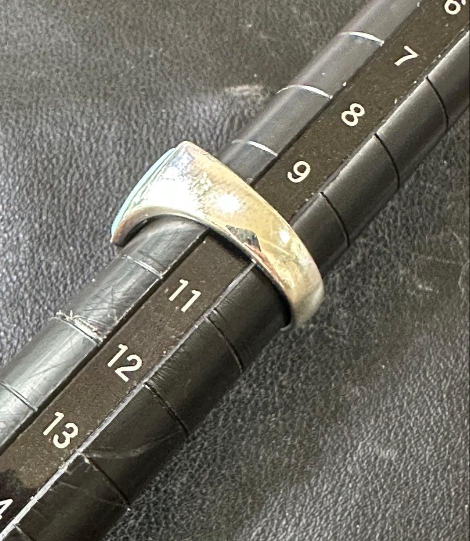 TOMWOOD トムウッド シールド ターコイズ シルバーリング(50)10号