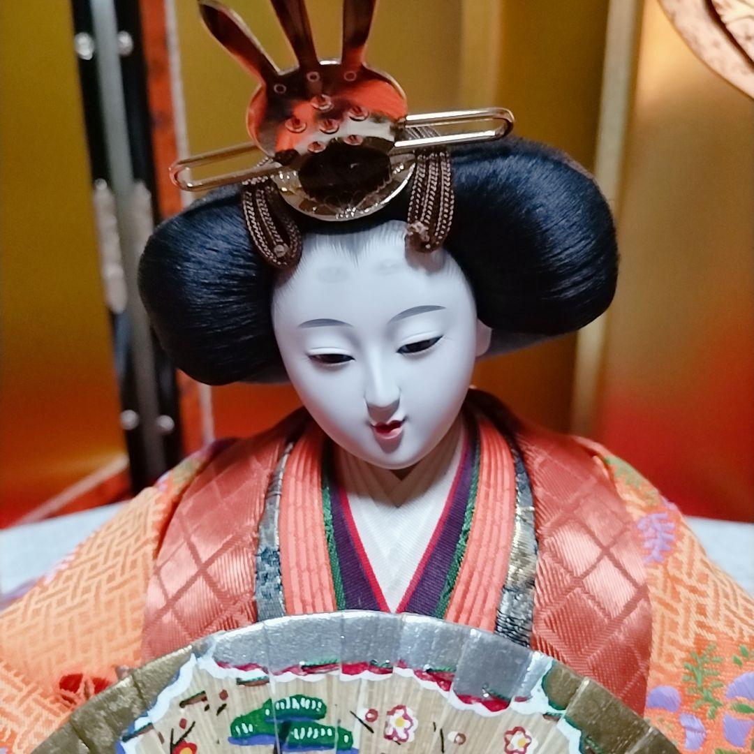 お雛様◆お内裏様◆7段飾り◆金屏風・ぼんぼり・三宝台（花器）◆美品
