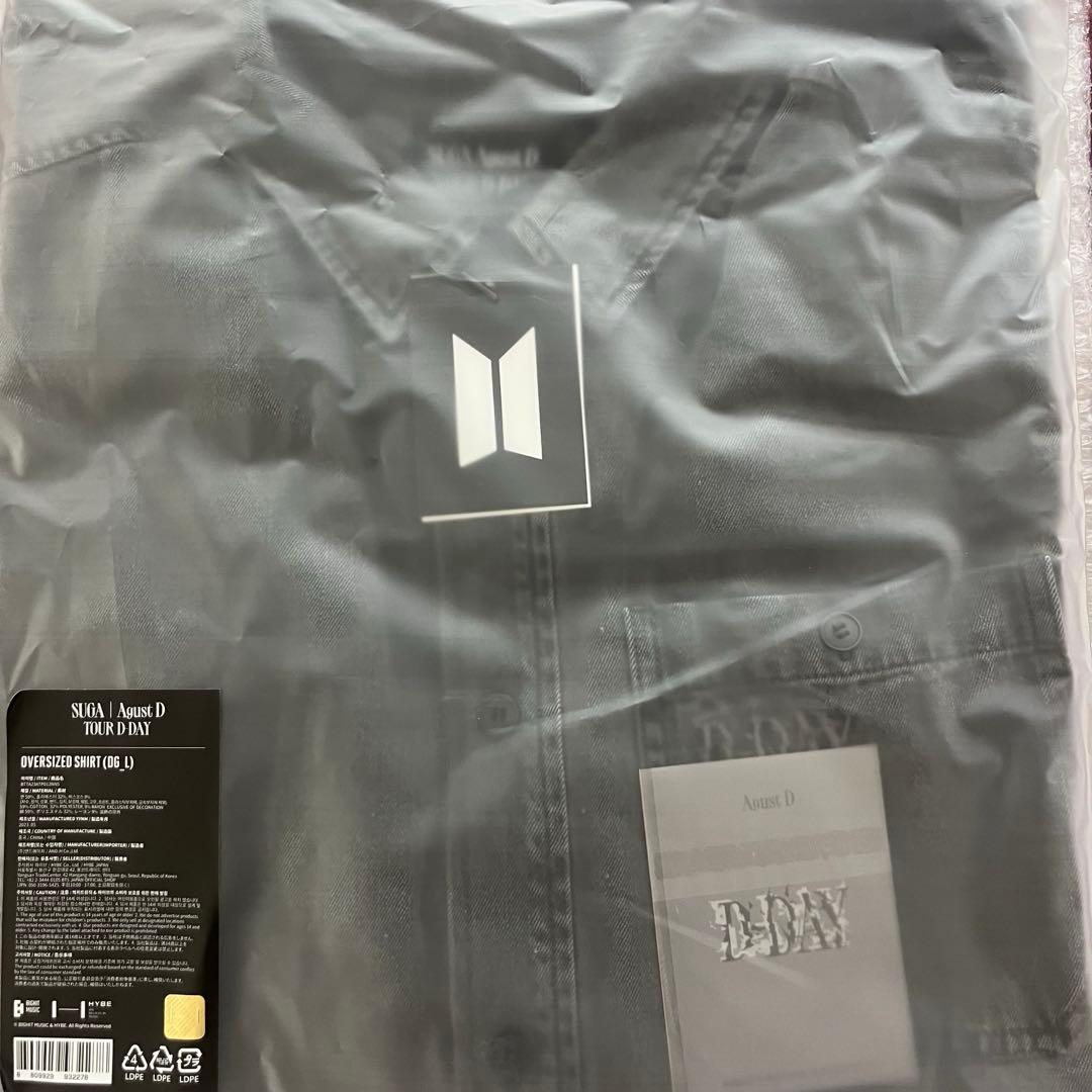 BTS SUGA AgustD ユンギ D-DAY オーバーサイズシャツ L BTS ユンギ オーバーサイズ Tシャツ L D-DAY 公式 即日 新品未着用 BTS