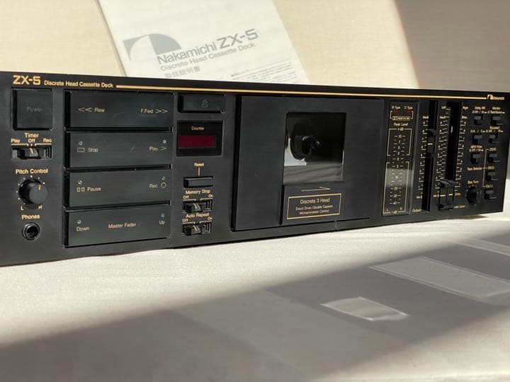 Nakamichi ナカミチ カセットデッキ ZX-5 割引 再生のみ(説明書付き