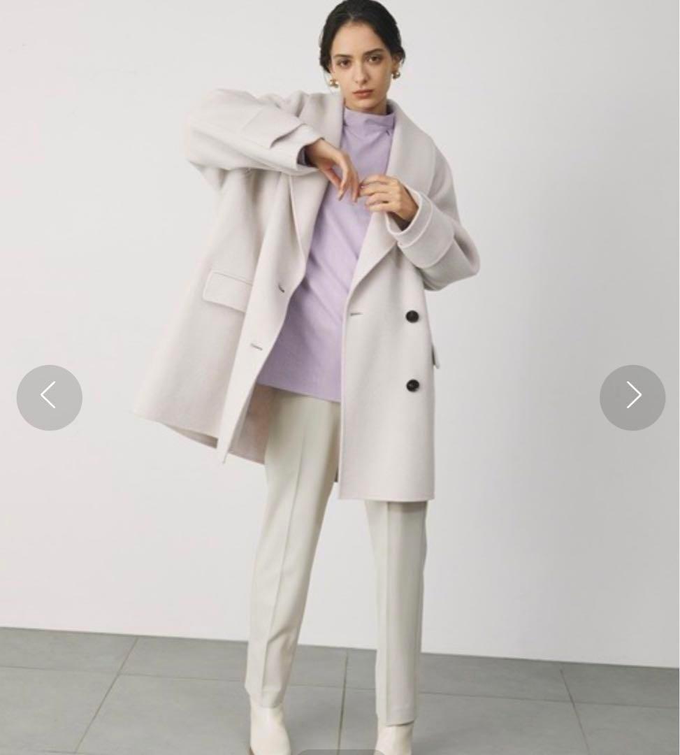 川口春奈着用 色違いMila Owen 接結ハーフ丈Aラインコート - メルカリ