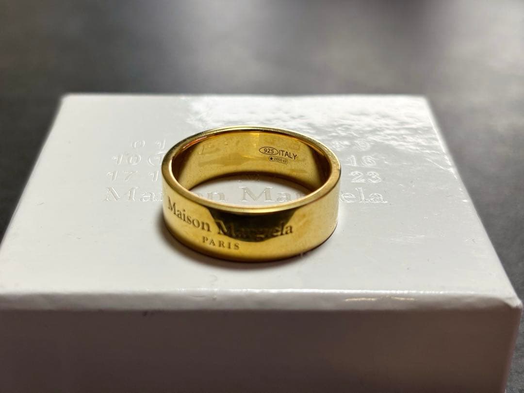 未使用 Maison Margiela ゴールド リング シルバー925 指輪