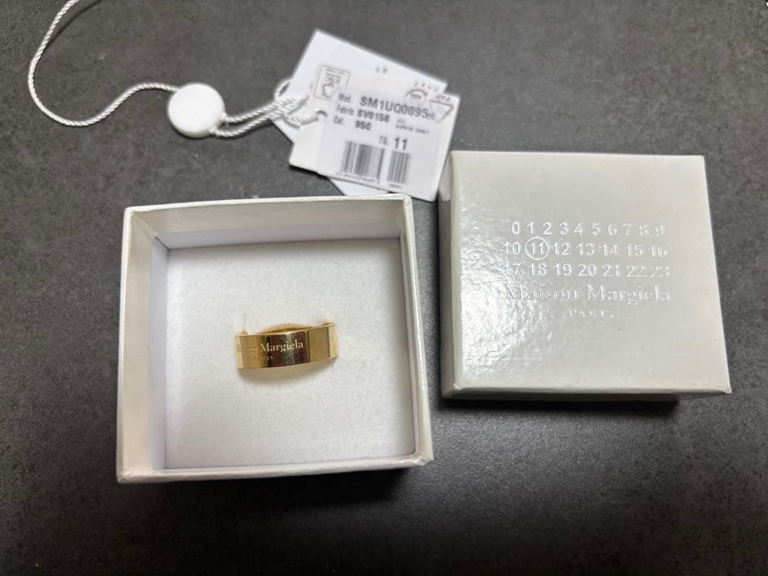 未使用 Maison Margiela ゴールド リング シルバー925 指輪