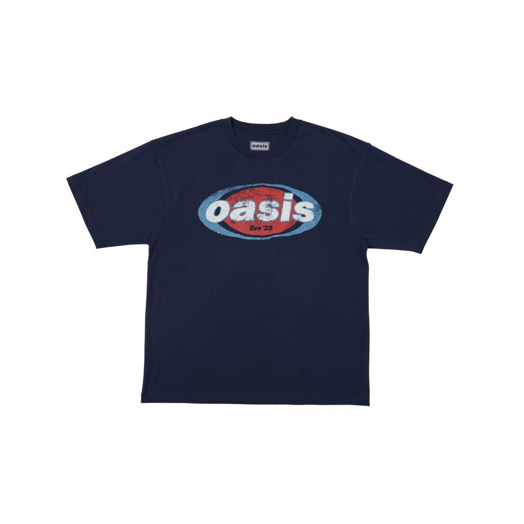 ☆★早い者勝ち★☆ oasis ロゴ Tシャツ Lサイズ ネイビー Oasis live '25 Tシャツ ロゴ ネイビー oasis ロゴ Tシャツ L ネイビー