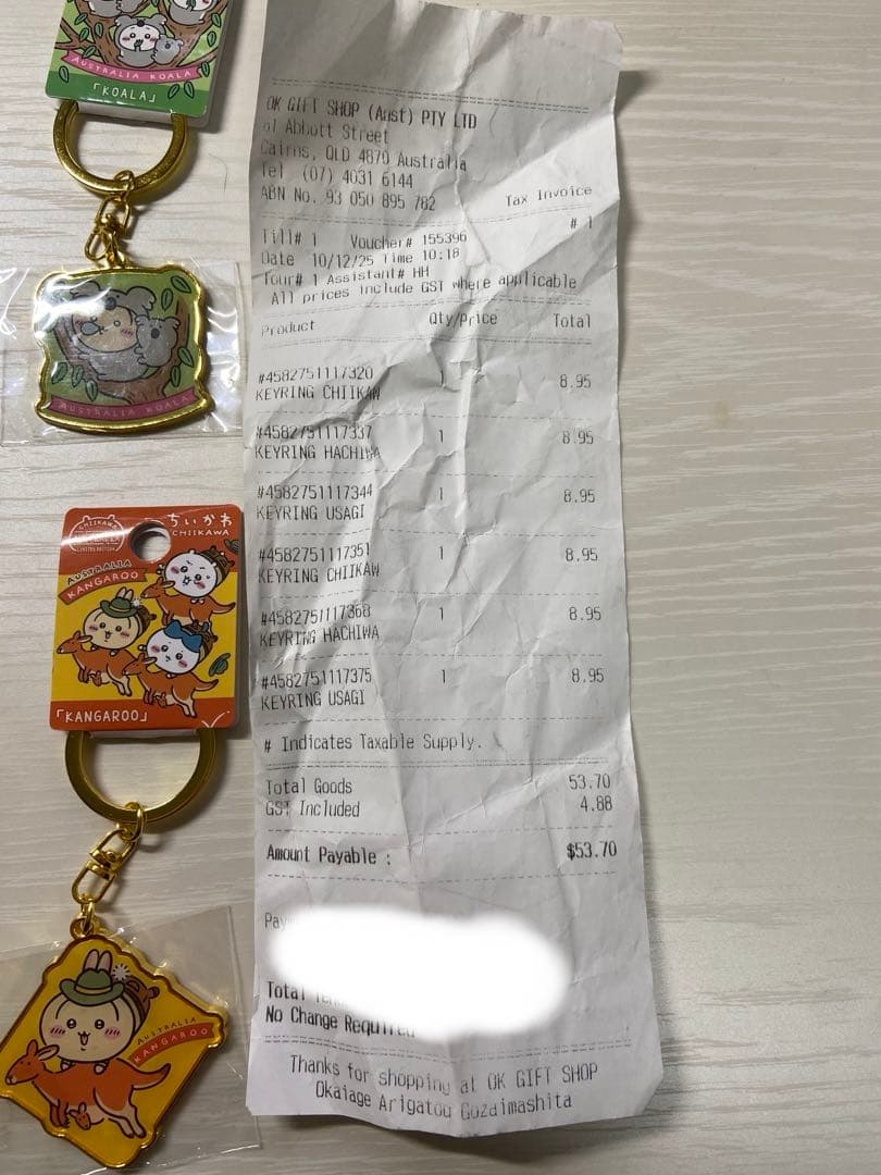 ☆激レア☆ ちいかわ　オーストラリア限定キーホルダー 全種類セット