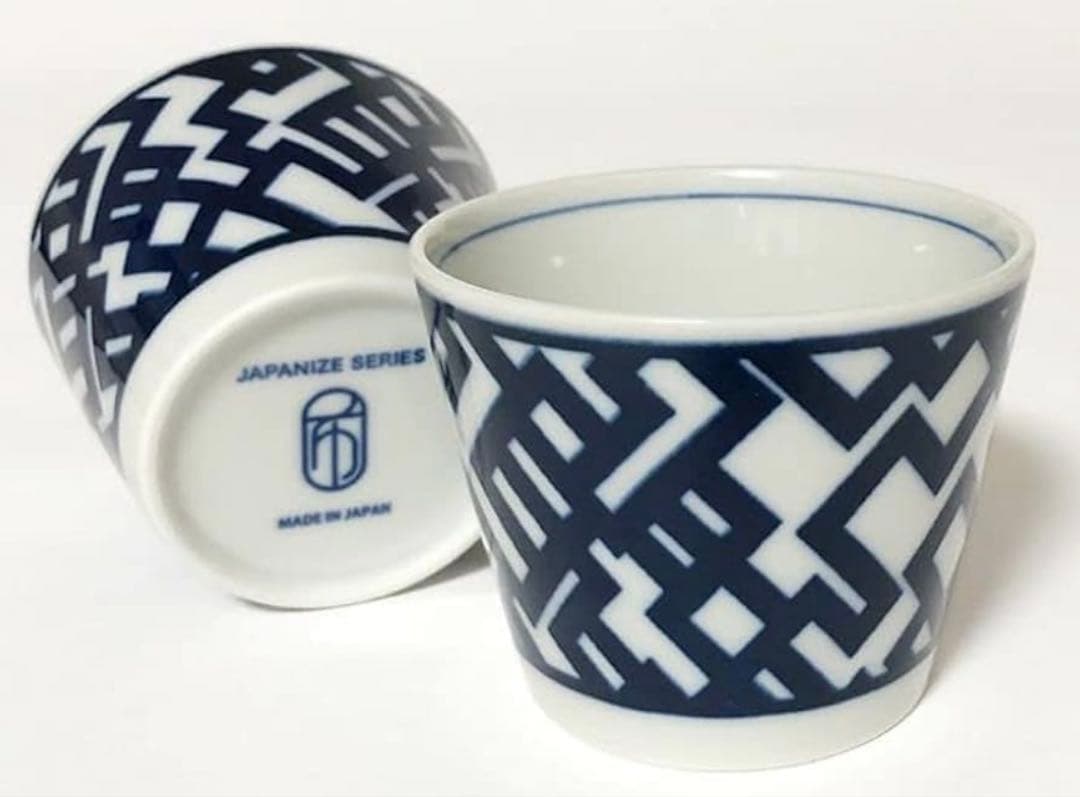 新品未使用品‼️布袋寅泰　美濃焼G柄　蕎麦猪口2点セット