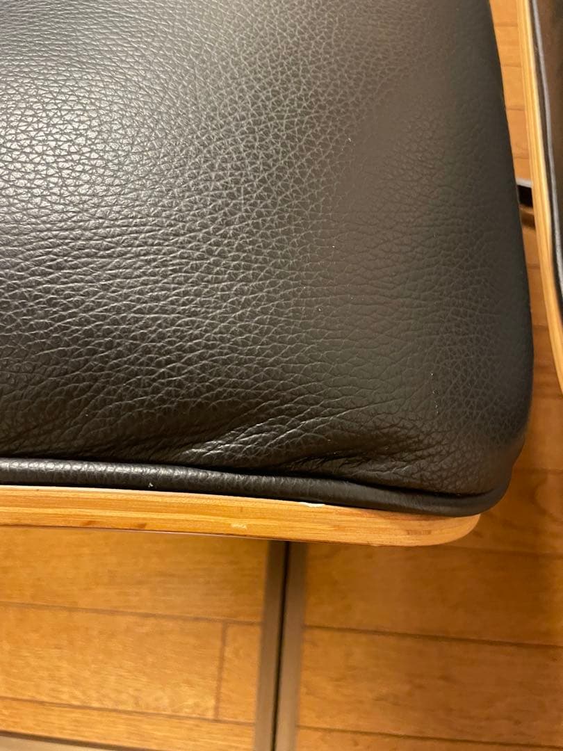 ①美品　イームズ　ウォールナット　ラウンジチェア　オットマン　ソファ　EAMES