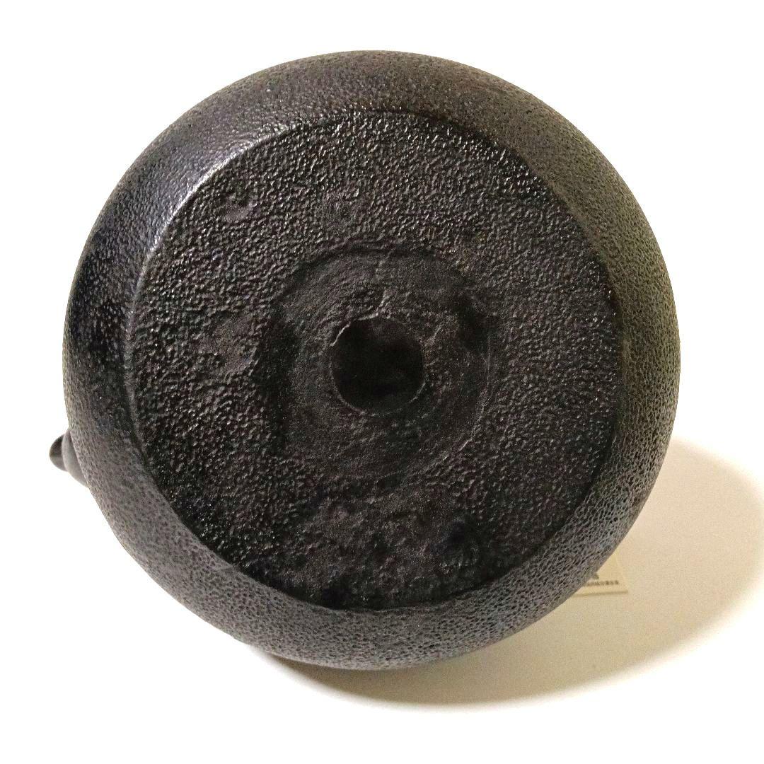 未使用 大型2.3L 伝統工芸士 及川 光正作 南部鉄器 丸南部アラレ 盛栄堂