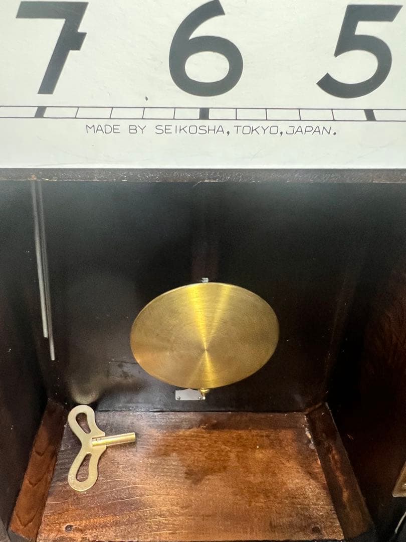 SEIKOSHA精工舎振り子時計ゼンマイ掛け時計柱時計古時計ボンボン時計