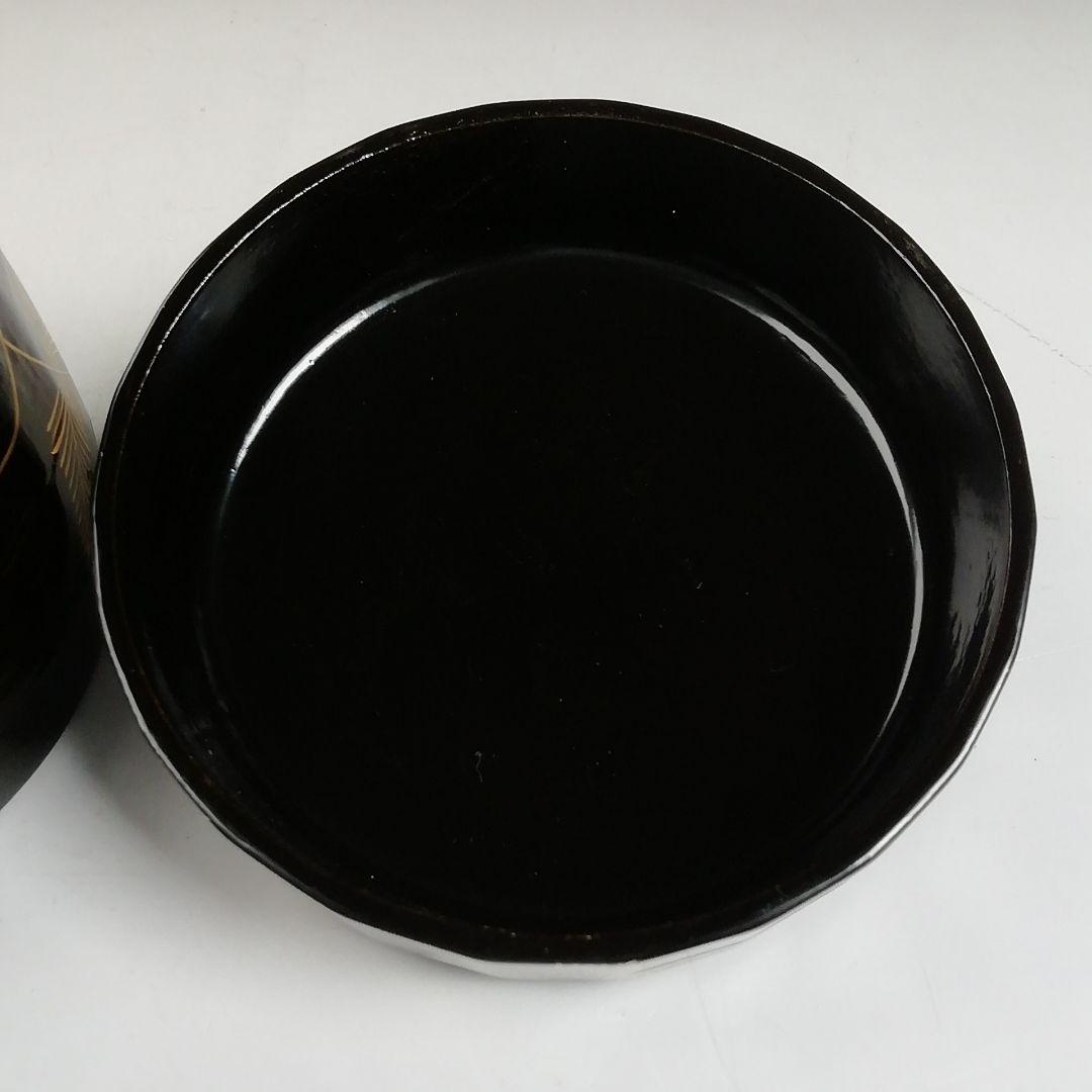 W77 棗 『松唐草』『一閑折焼 大棗』『道場宗廣 造』 共箱 茶道具