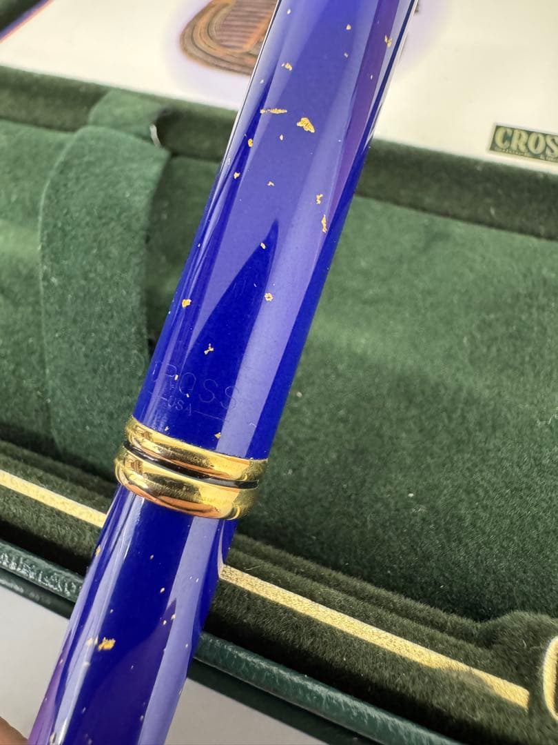 食いしん坊将軍 CROSS ボールペン 本体 ラピスラズリ(箱付き)