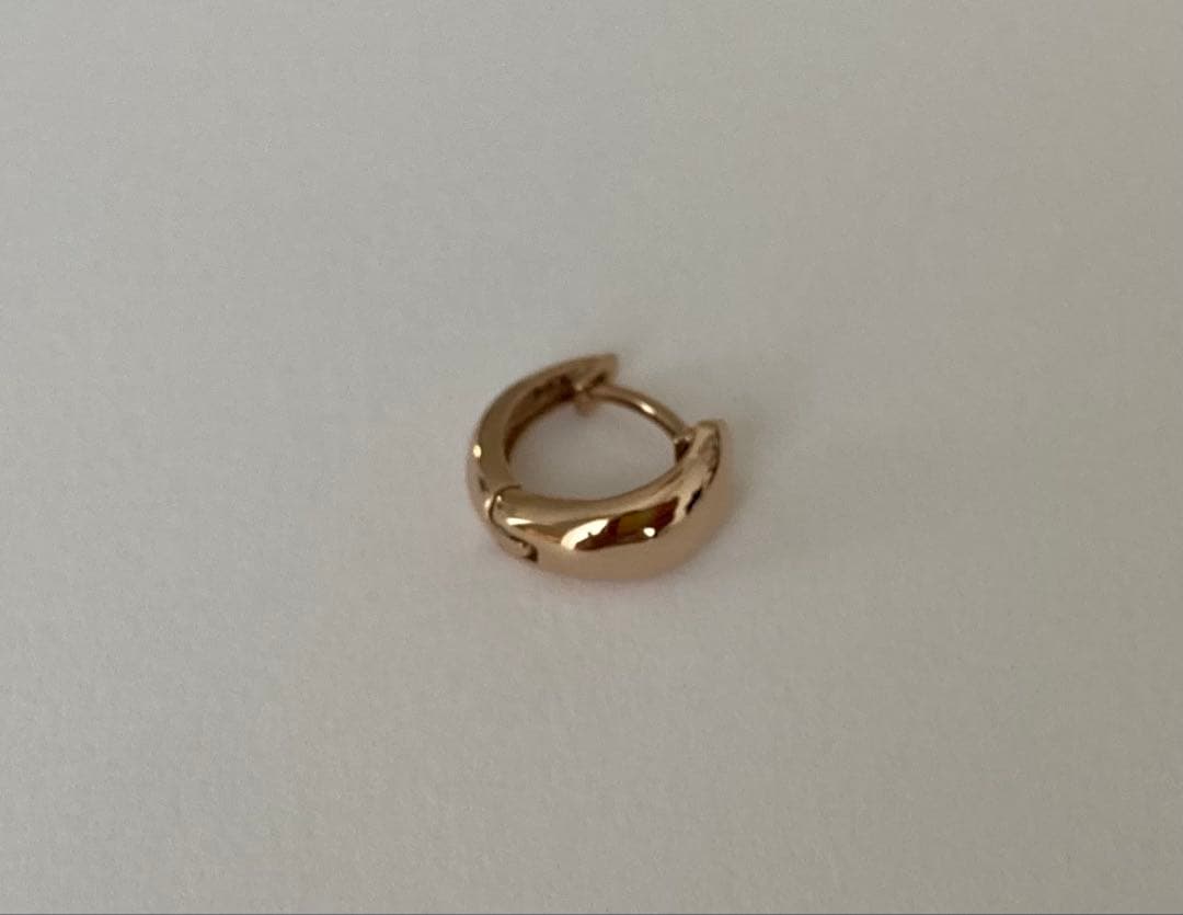 楽天 Carat K18 ピンクゴールド 10mm スピンドル ピアス 片耳のみ