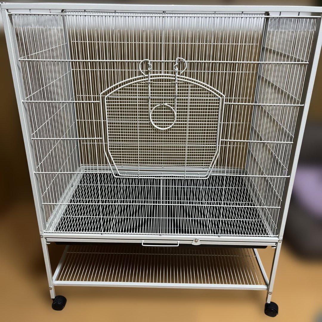 小動物用大型金属製ケージ ホワイト　チンチラ　デグーなど Amazon | チンチラ ケージ モルモット ケージ チンチラケージ 特大金属