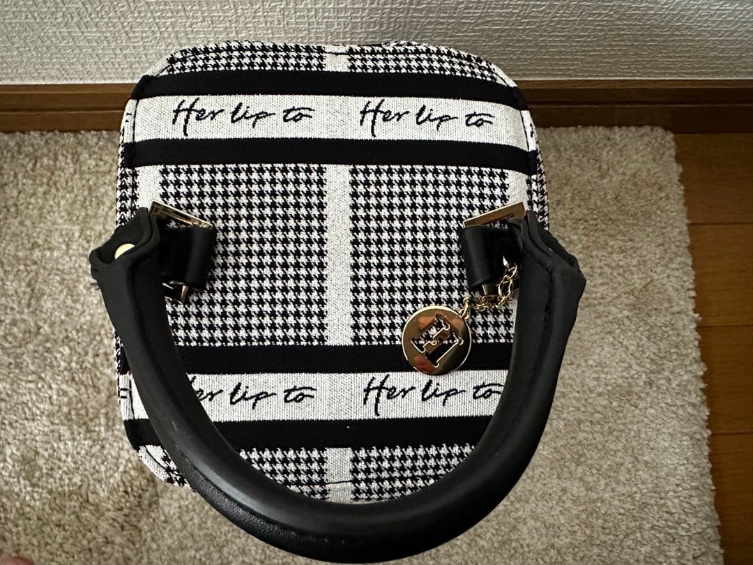 herlipto バニティバッグ 2024 シルバー