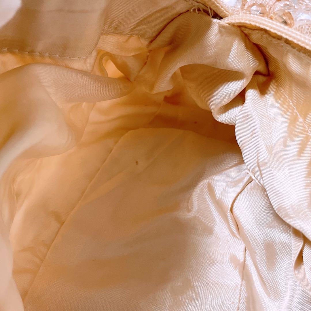 アンテプリマ ビーズバッグ ワイヤーバッグ フォーマルバッグ ピンクオレンジ