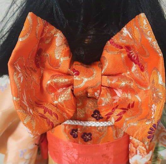 市松人形 男の子と女の子 2体セット 日本人形 正絹の衣装 本松 昭和