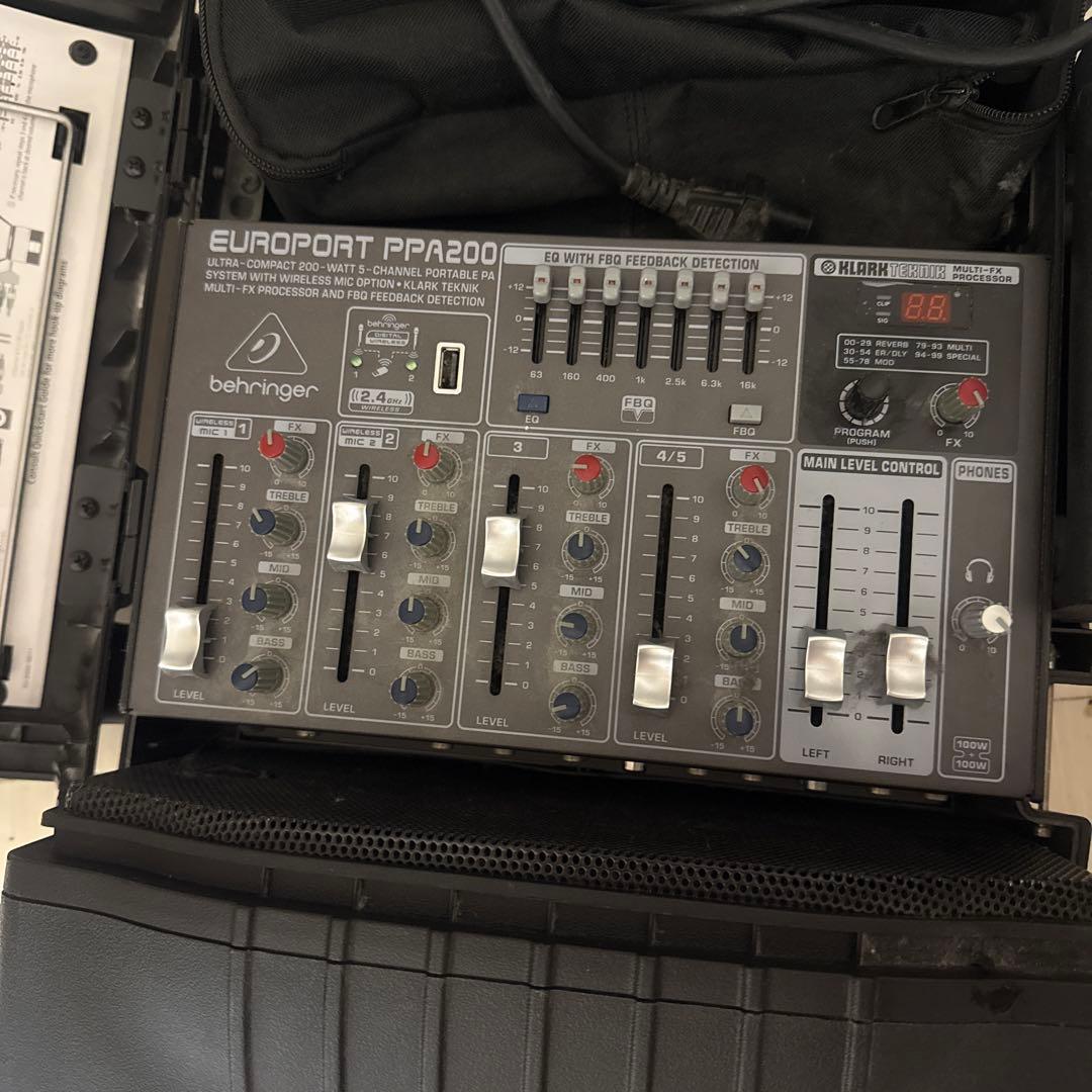 BEHRINGER ベリンガー　PPA200 EUROPORT 動作未確認