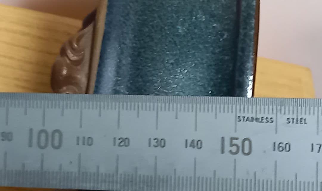 藍色釉薬楕円形雲足の陶翠作小品盆栽鉢‼️