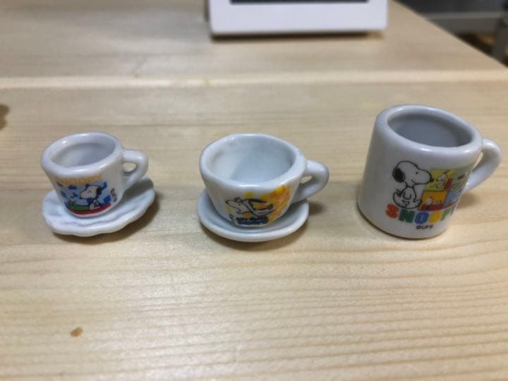 スヌーピー ミニチュア陶器 セット15種類