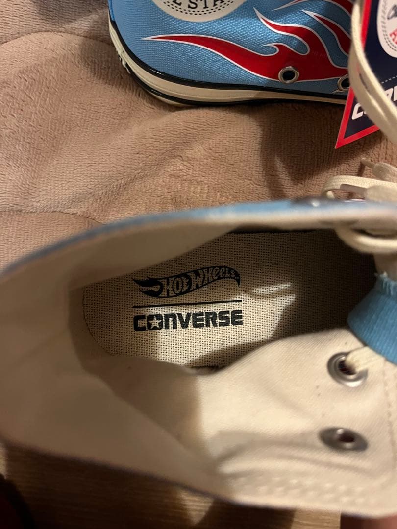CONVERSE hot wheels コラボ　フレイム柄　23.5cm