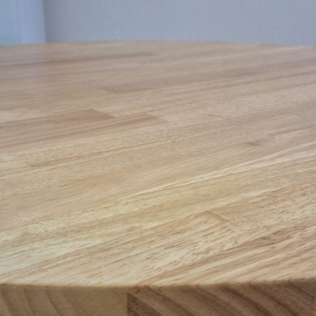 KANADEMONO 直径80cm ラウンドテーブル ゴム集成材 ラバーウッド